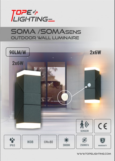 SOMA/SOMASENS LED OUTDOOR LUMINAIRE